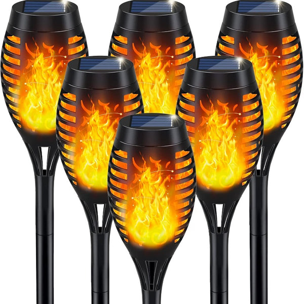 Solar Flickering Flame Torch Lights