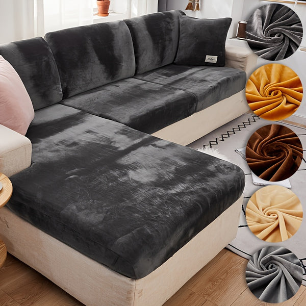 Velvet Sofa Slipcover, Non-slip Sofa Cover