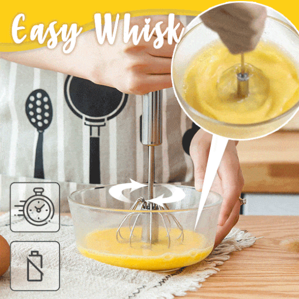 🔥Last Day Promotion-49%OFF - Stainless Steel Semi-Automatic Whisk