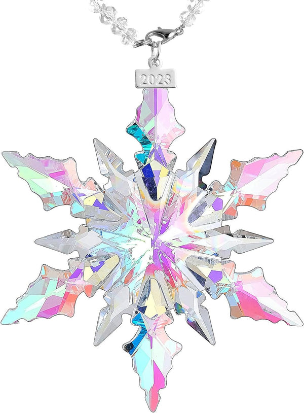 multicolored crystal snowflake