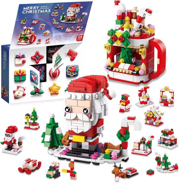 Christmas Advent Calendar Building Blocks Set