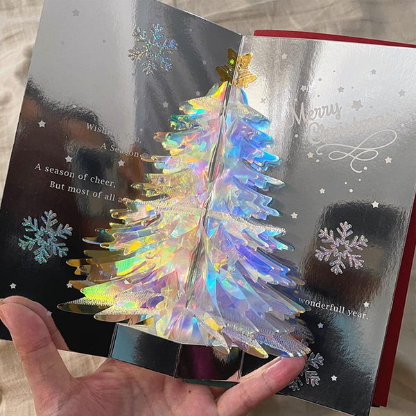 Enchanting 3D Pop-Up Christmas Tree Card