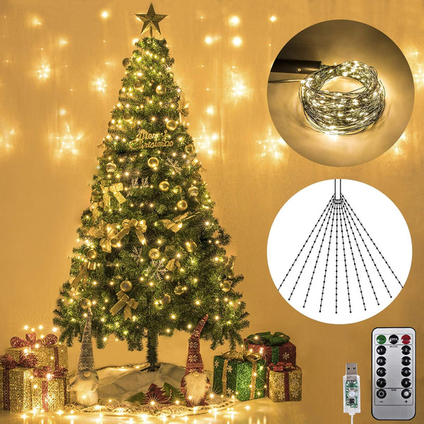 🎅Christmas Promos 49% OFF🔥8 Modes 100-600 Christmas LED Firefly Twinkle String Lights