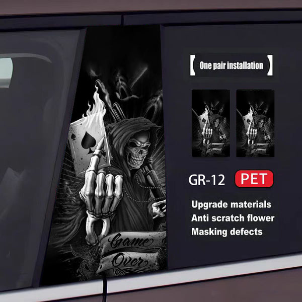 Custom Grim Reaper Car Door Sticker(2pcs)